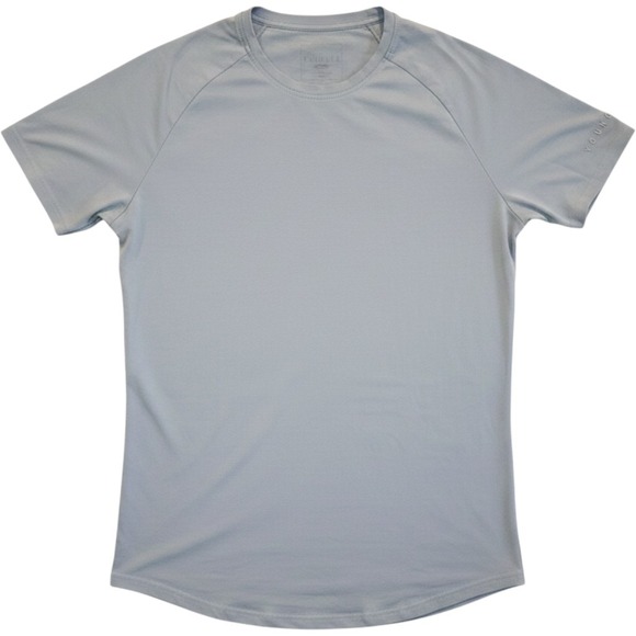 YoungLA Other - YoungLA Mens Model 442 Perfect Tee Light Blue Grey Curved Hem Gym Shirt Size M